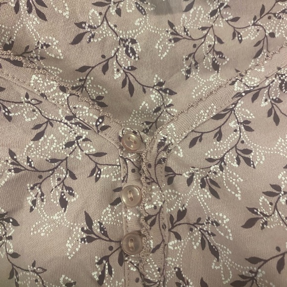 Charter Club Intimates Purple Floral Cottagecore Cotton Pajama Set Women’s XS - Picture 7 of 11